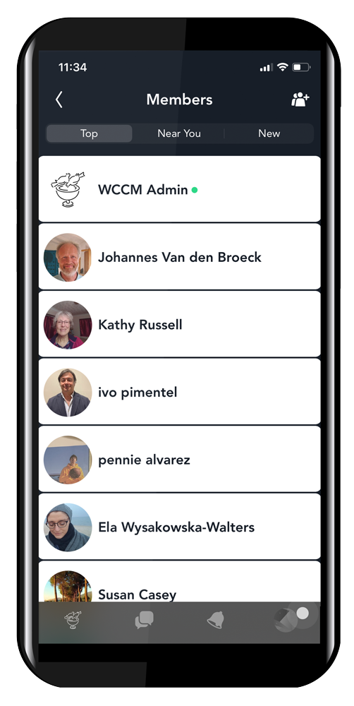 WCCM Member archive mobile view